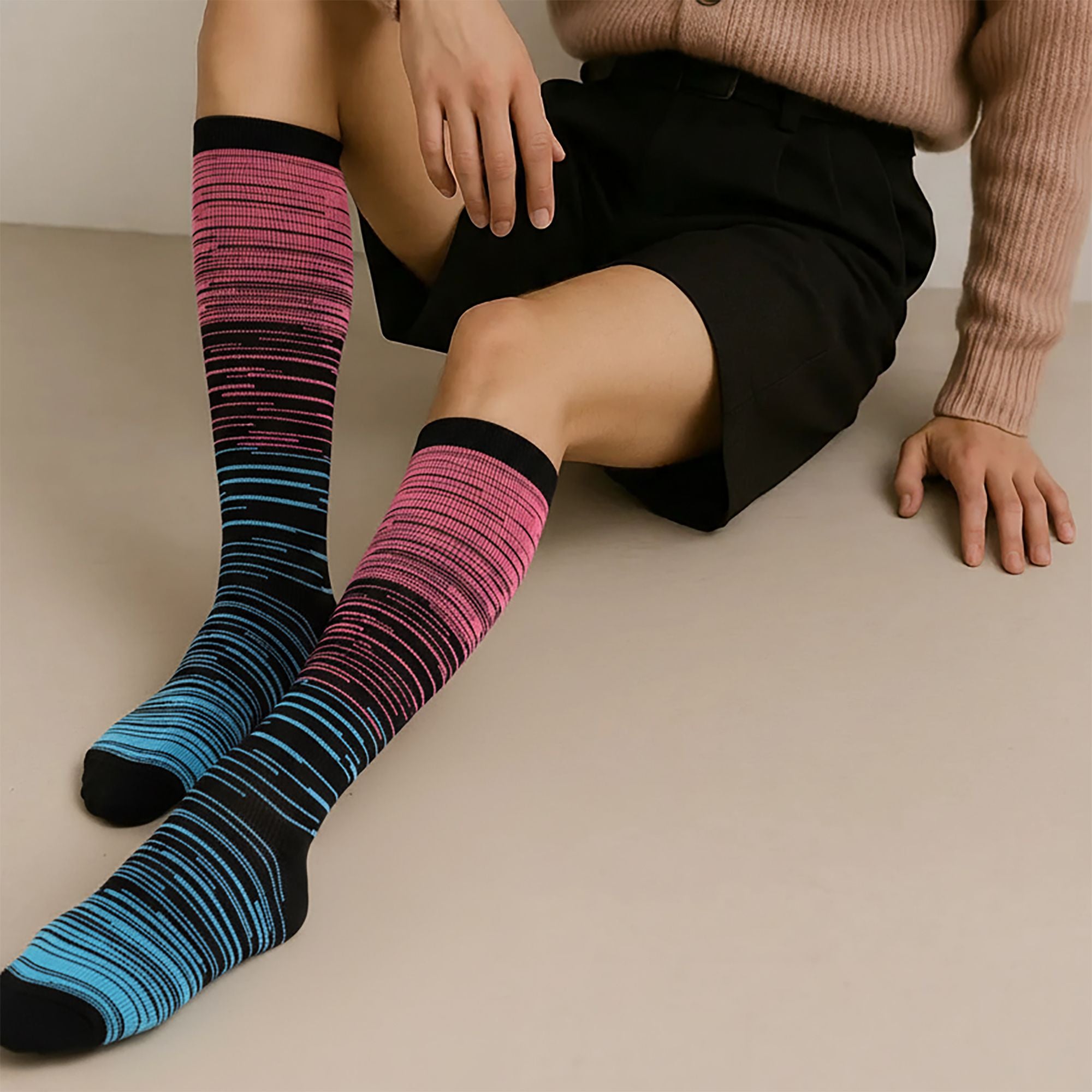 Anna-Kaci Women's 6pk Professional Athletic Compression Socks - Gradient Pressure Knee-High Socks for Fitness, Running & Recovery