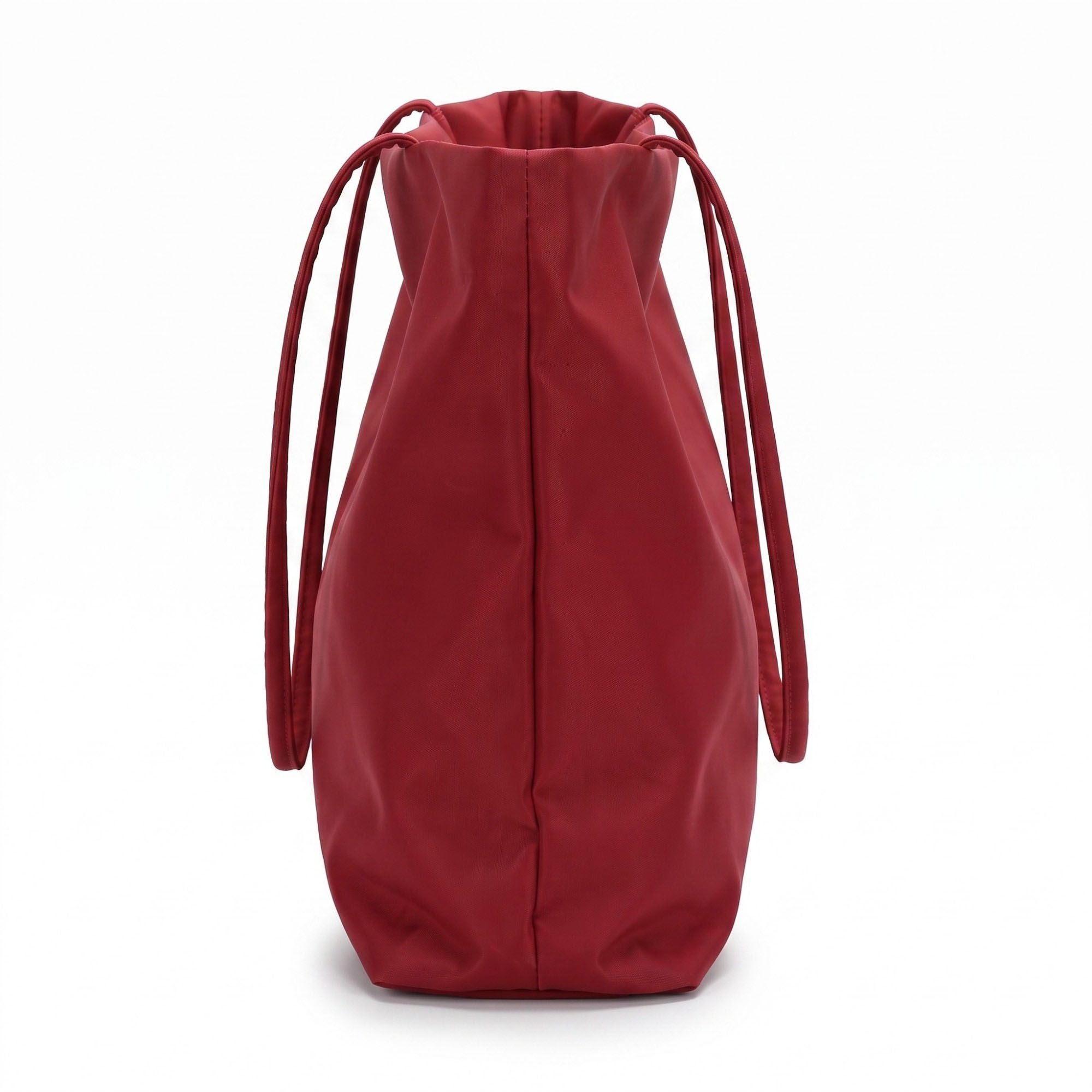 Oversized Lightweight Tote Bag with Long Shoulder Straps and Soft Slouchy Shape 12x9x6in