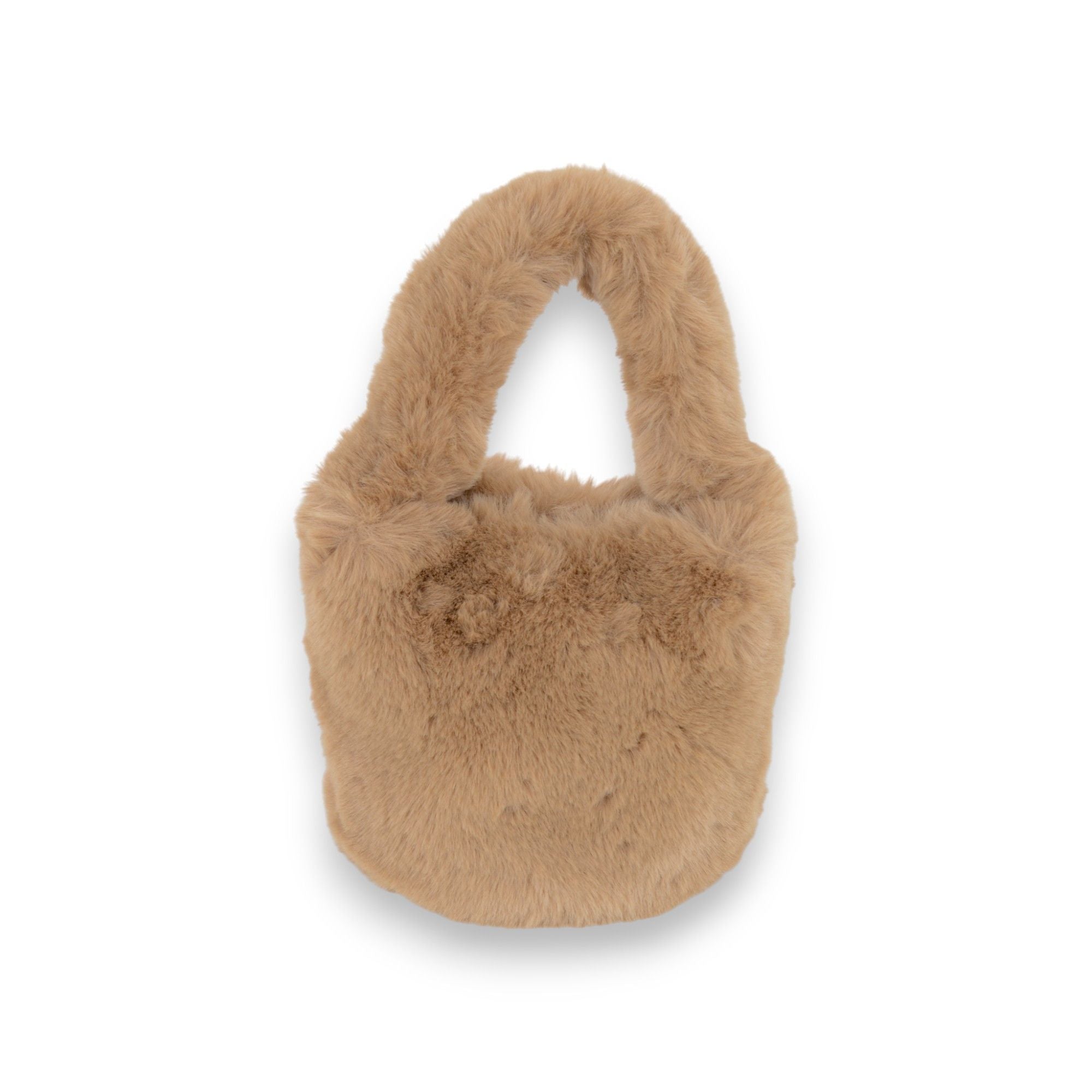 Anna-Kaci Women's Casual Soft Plush Handbag with Cozy Faux Fur Texture