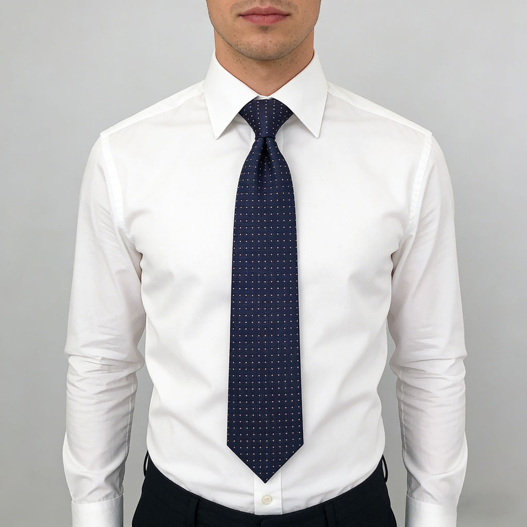 Anna-Kaci Men's Dot Pattern Tie Woven Formal Necktie for Business, Weddings & Daily Office Wear