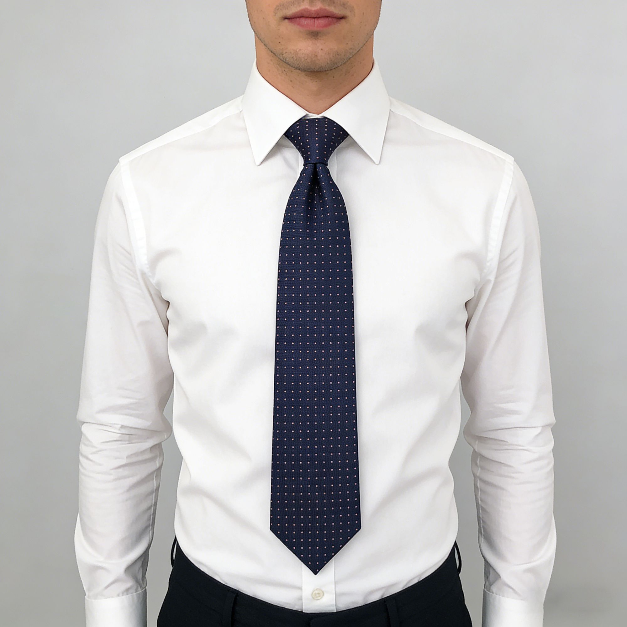 Anna-Kaci Men's Dot Pattern Tie Woven Formal Necktie for Business, Weddings & Daily Office Wear