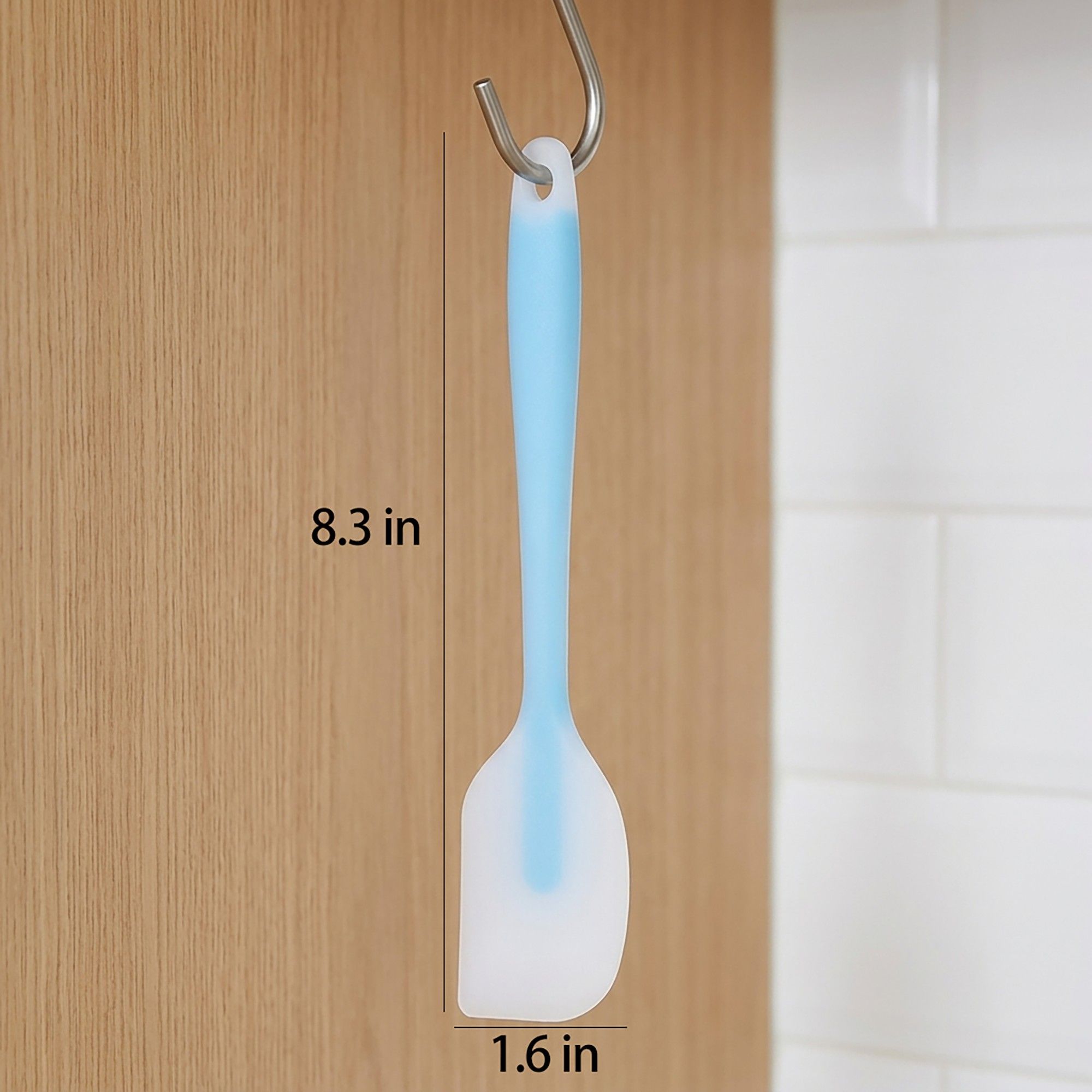 3-Piece Silicone Spatula Set with Handle, Flexible and Durable Kitchen Tools for Cooking and Baking
