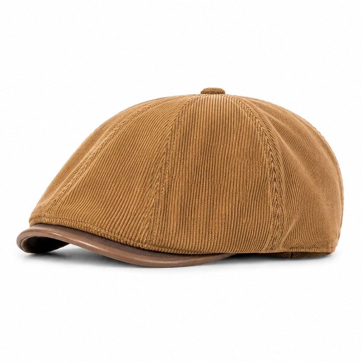 Corduroy Newsboy Cap Adjustable Short Brim Vintage Fall Winter Hat