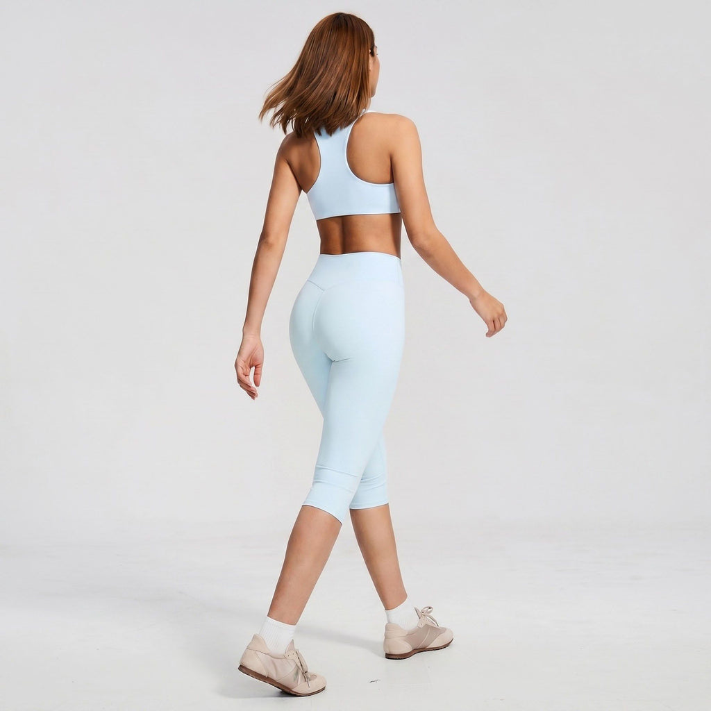 High Waist Capri Leggings Cropped Workout Yoga Pants