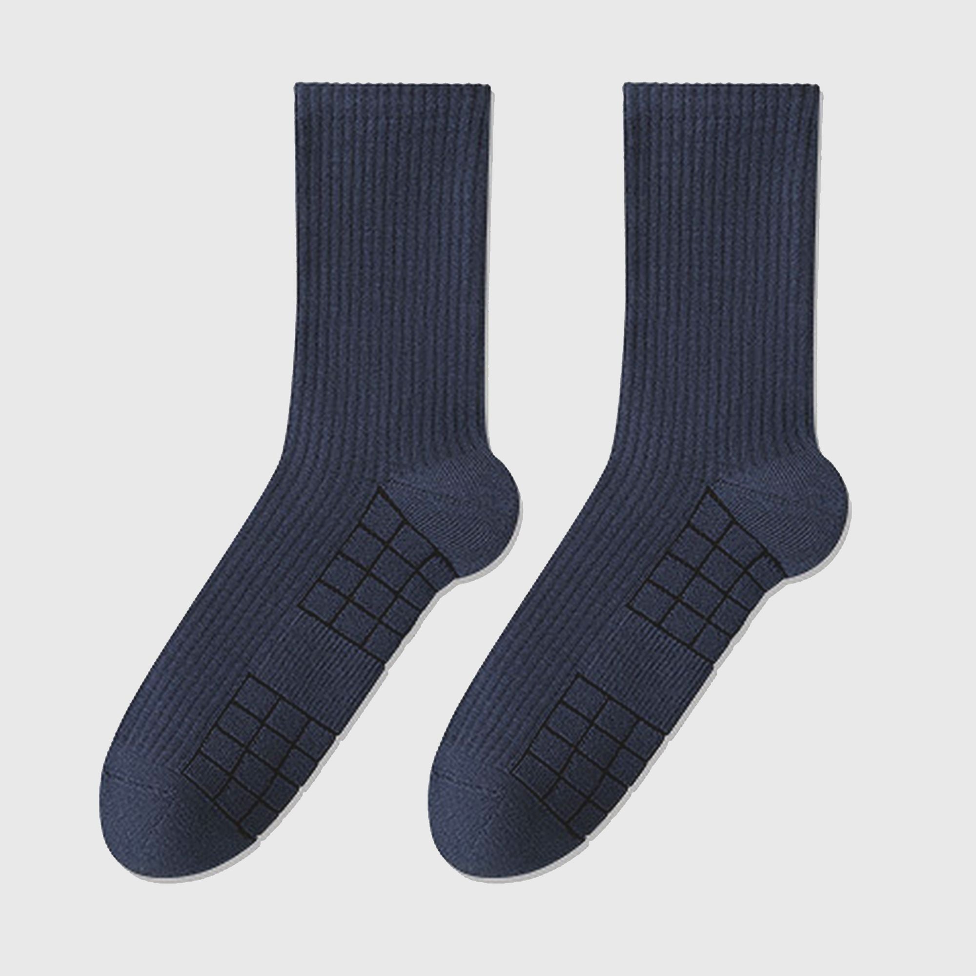 Anna-Kaci 6pk Men's Crew Socks with Non - Slip Sole