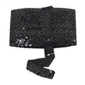 Sewing Sequin Trim 1.2 Inch 6 Row, 25 Yards Glitter Sequin Strip Ribbon Metallic Stretch Bling Fabric DIY Craft Decoration