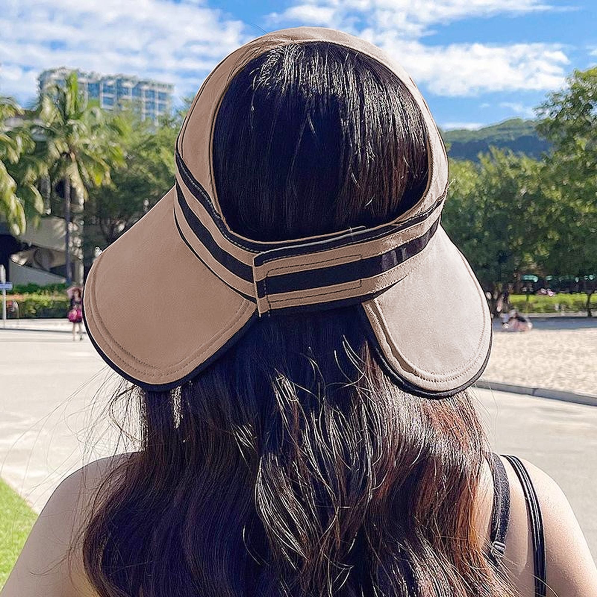 Anna-Kaci Women's Foldable Wide - Brim Sun Visor Hat