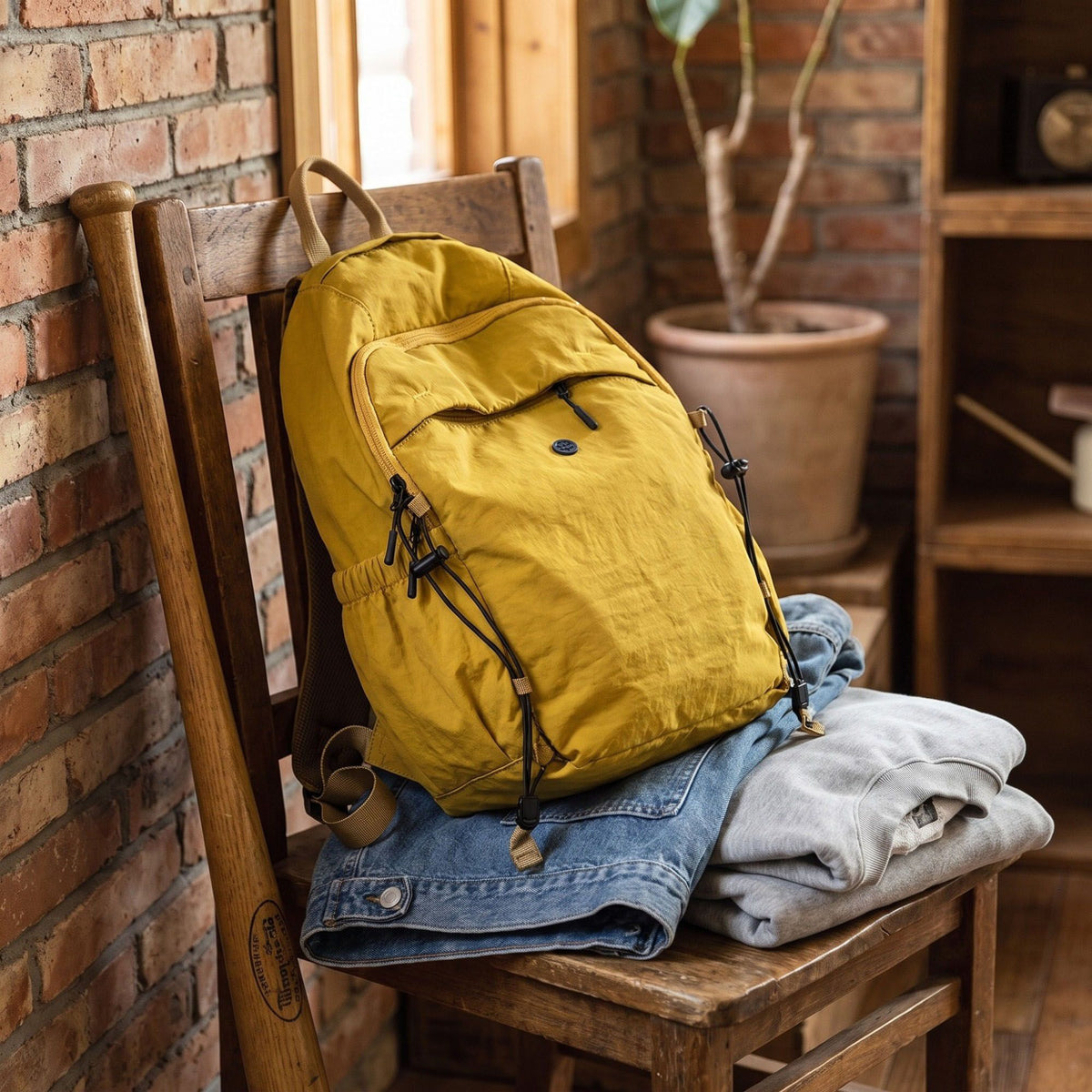 Lightweight Backpack with Multiple Zip Pockets and Side Pockets