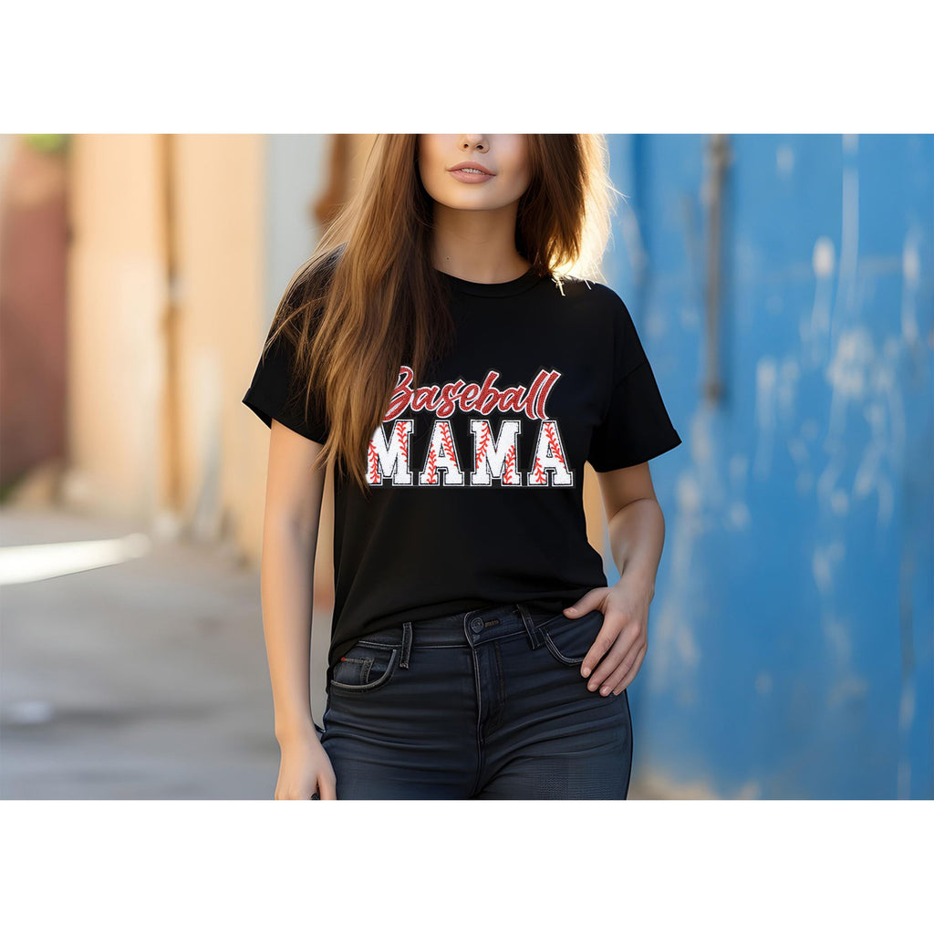 Baseball Mama Sequin Iron On Patches Game Day Applique Large Patch Accessory Clothes Jacket Uniform Backpack DIY Decor