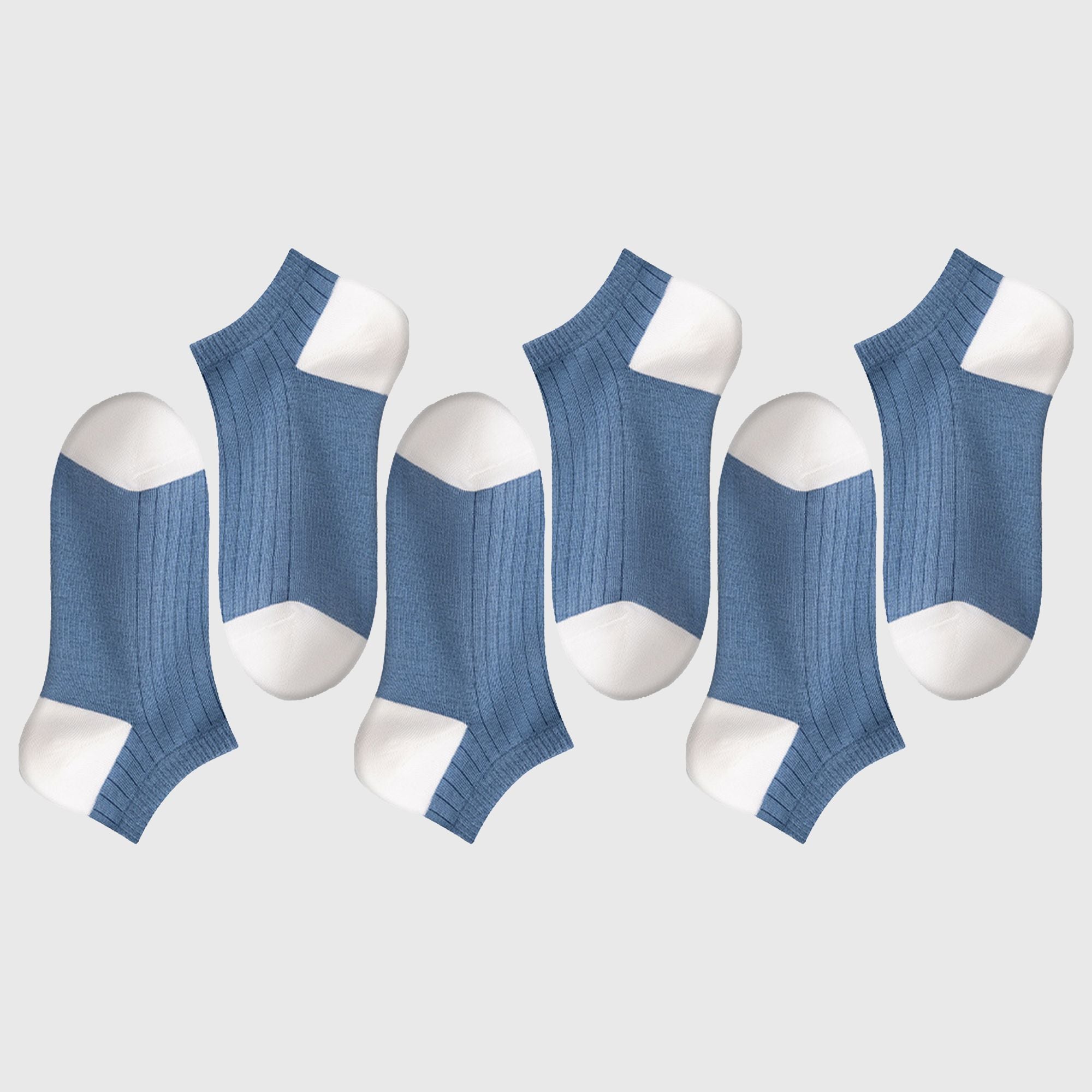 Anna-Kaci 6pk Men's Casual Cotton Low - Cut Ankle Socks