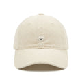 Corduroy Baseball Cap Dog Embroidered Adjustable Dad Hat
