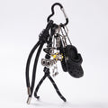 Multi-Charm Accessory with Hanging Clip and Letter Accents