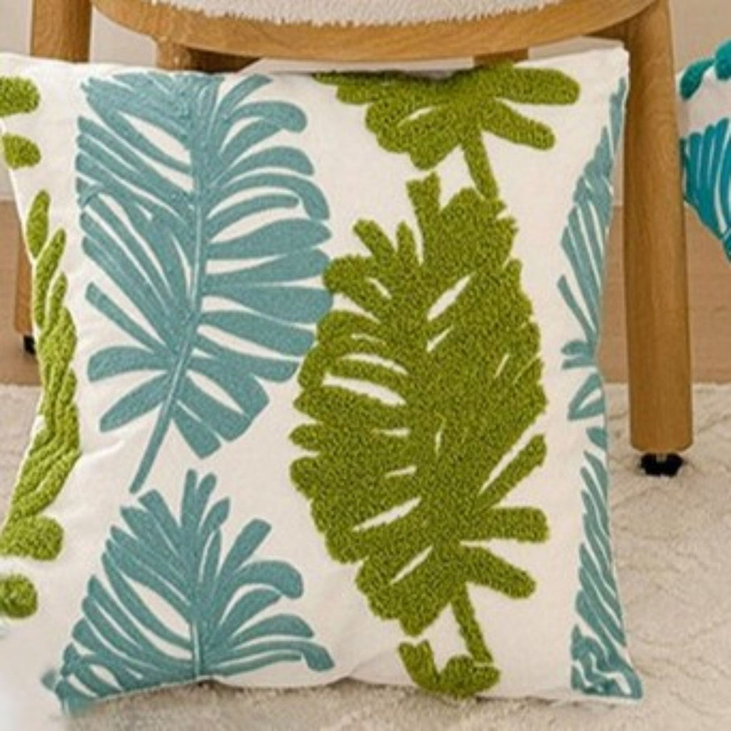 Canvas Throw Pillow 17.7*17.7 in Mixed Leaf Towel Design