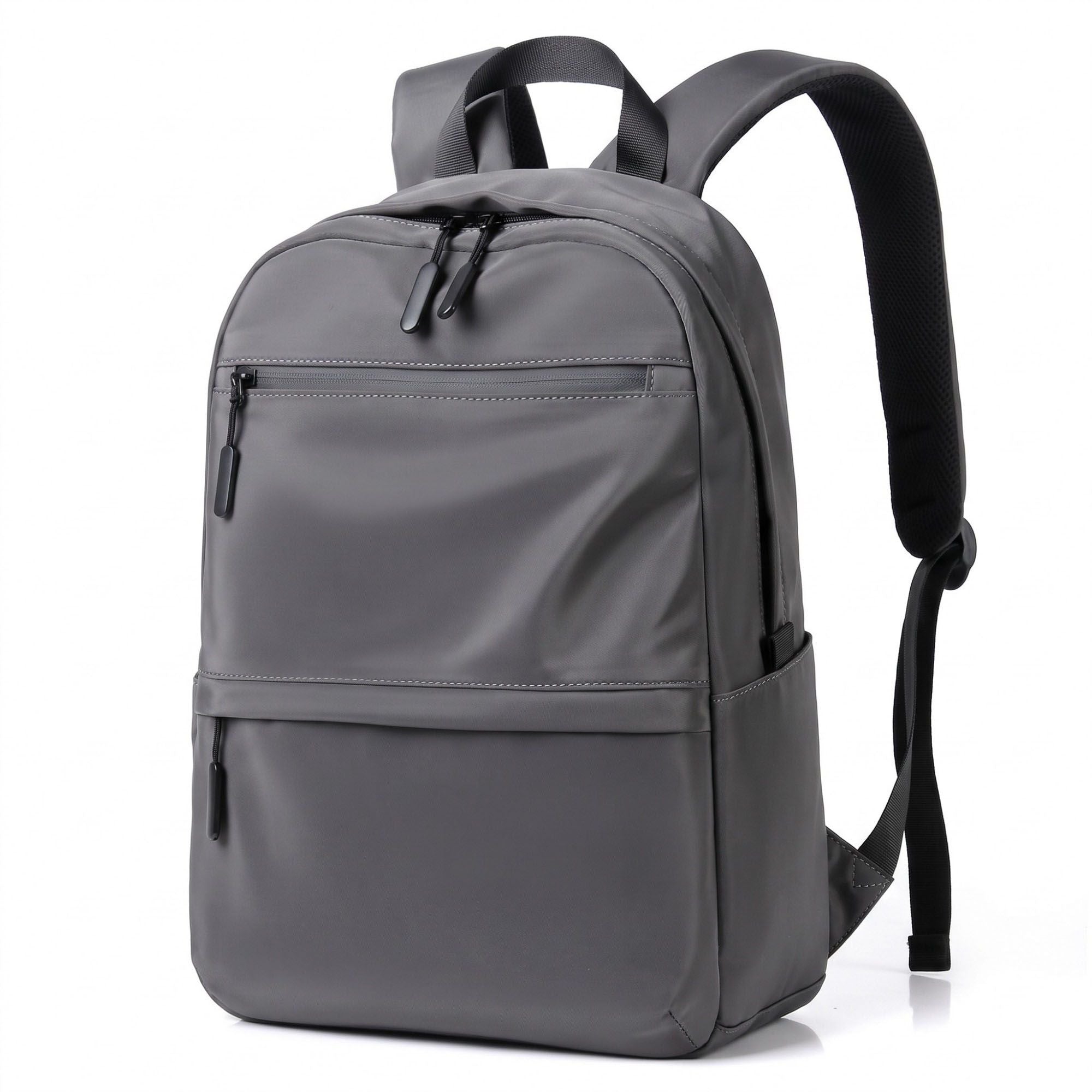 Multi-Pocket Commuter Backpack with Padded Shoulder Straps and Dual Side Pockets