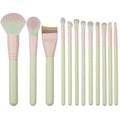 12 Piece Makeup Brush Set with Soft Synthetic Bristles for Face Eye Blending Contour Powder Foundation