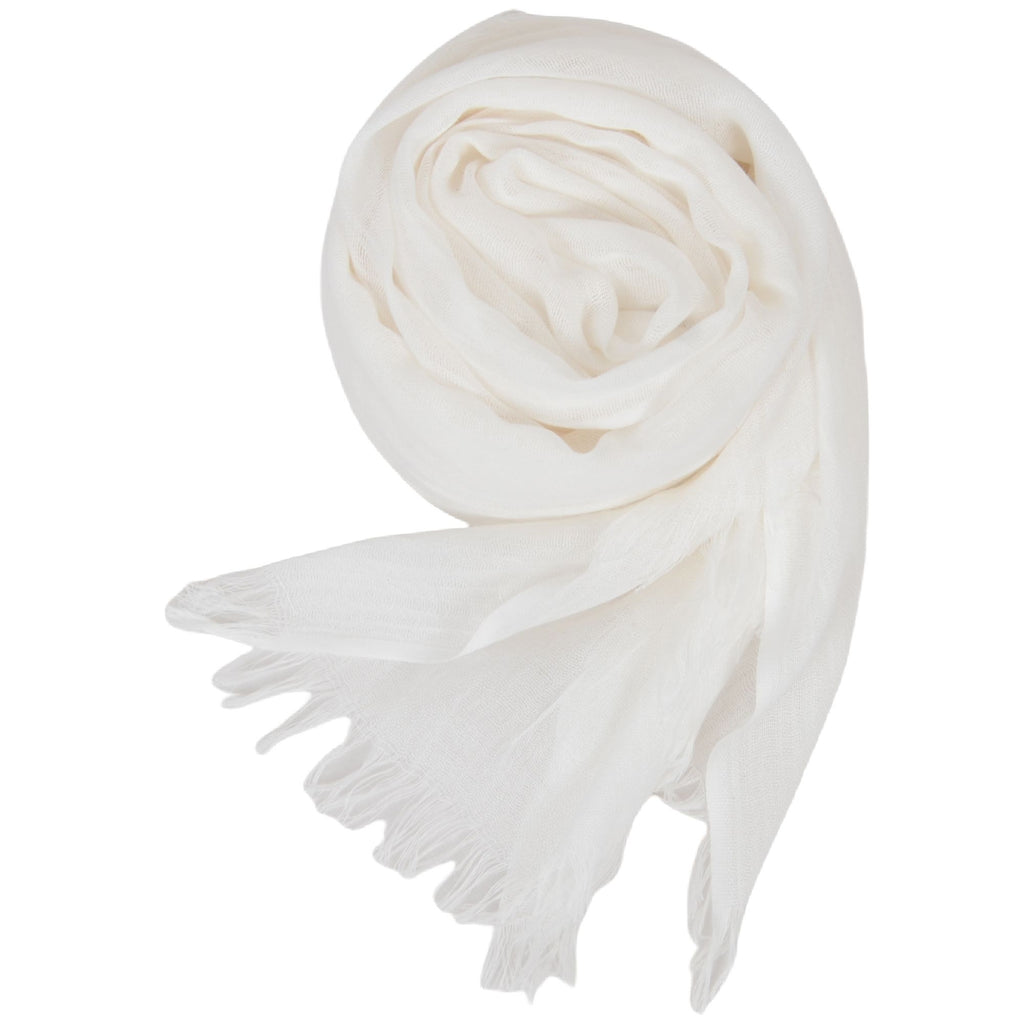 Anna-Kaci Lightweight Solid Cotton Linen Scarf Large Long Gauze Beach Wrap Shawl 78 Inches
