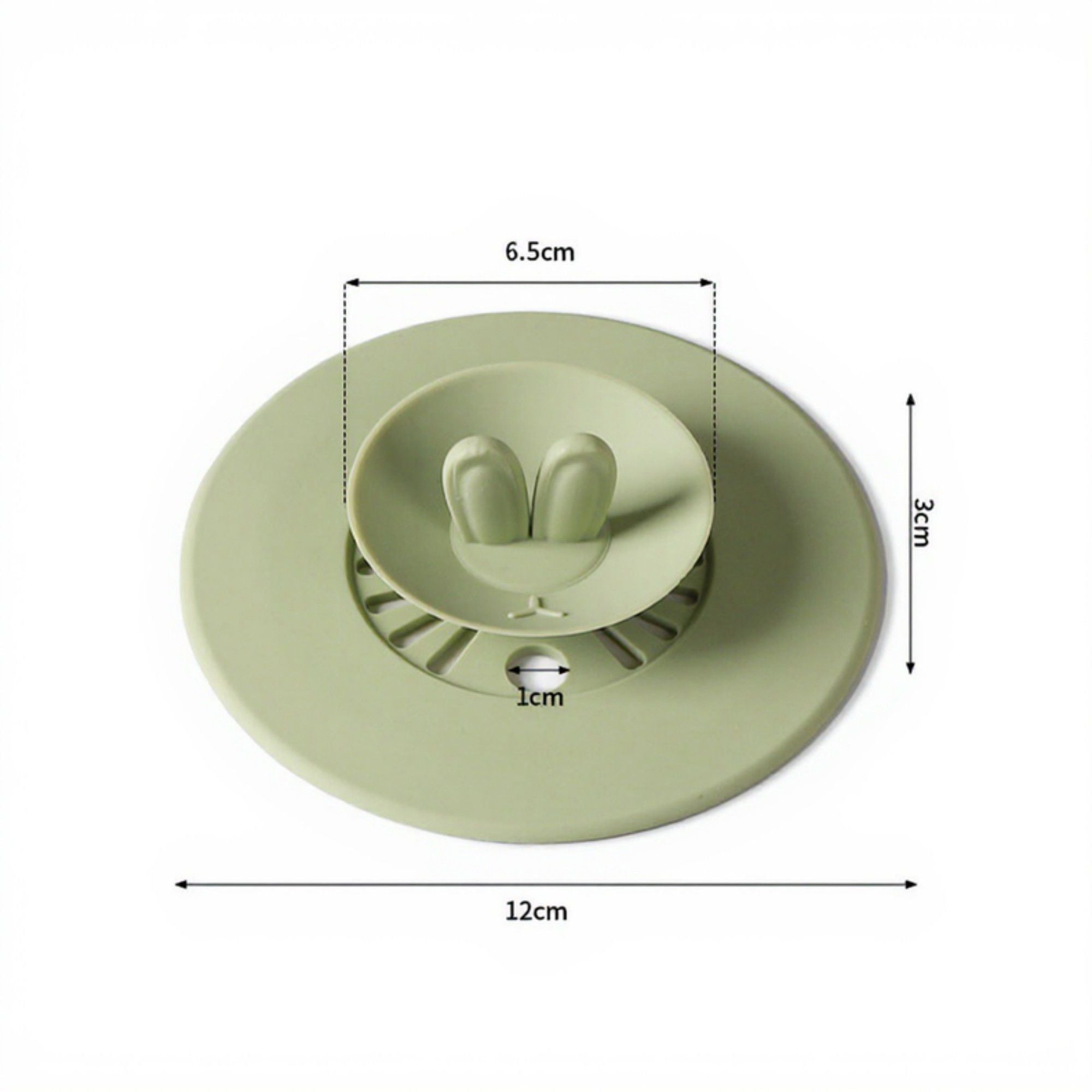 Anna-Kaci 4pcs per Set Silicone Bunny Ear Cup Lid Dustproof Insulated Drink Cover with Pop Up Vent Seal 4.6x0.7in