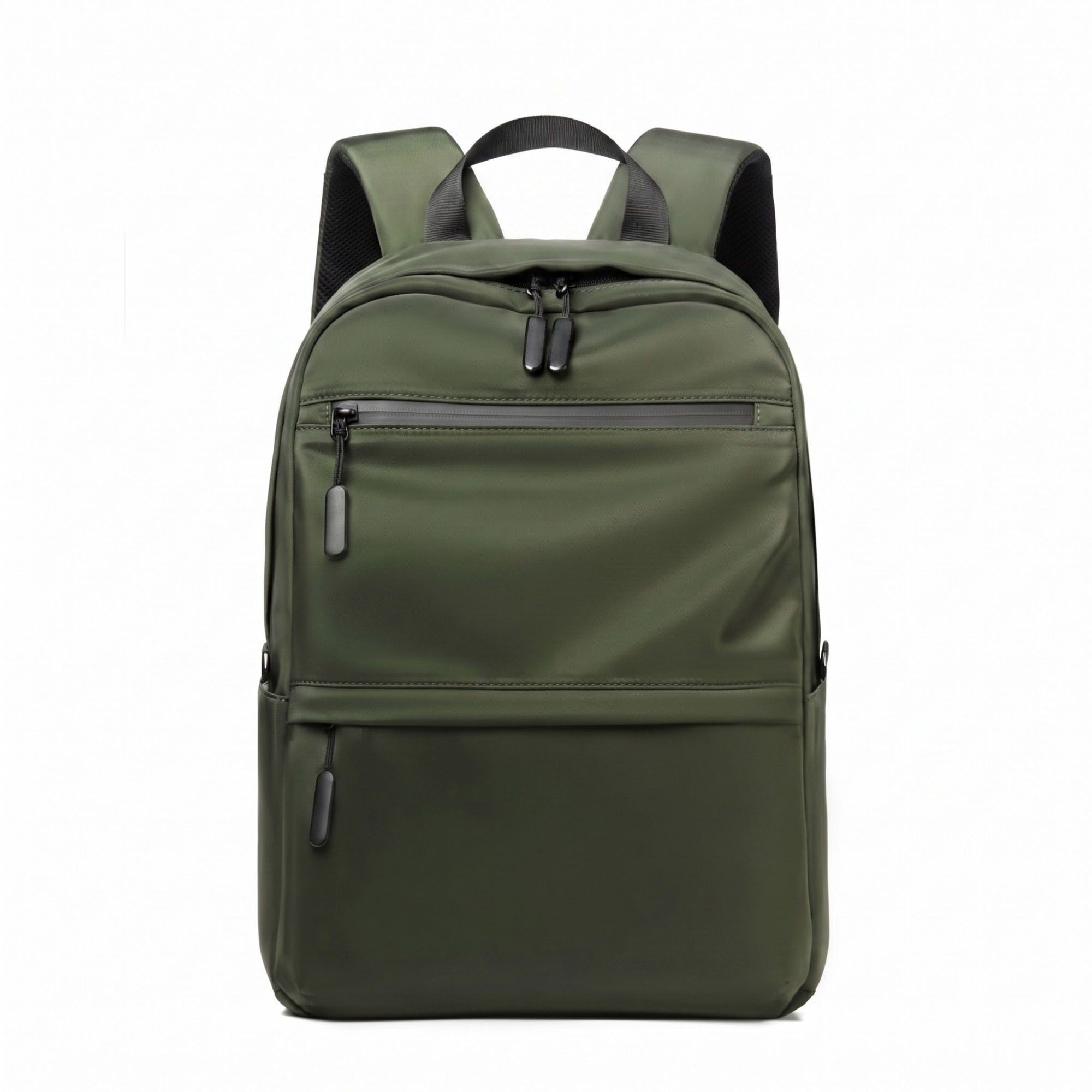 Multi-Pocket Commuter Backpack with Padded Shoulder Straps, Front Zip Pockets and Top Handle