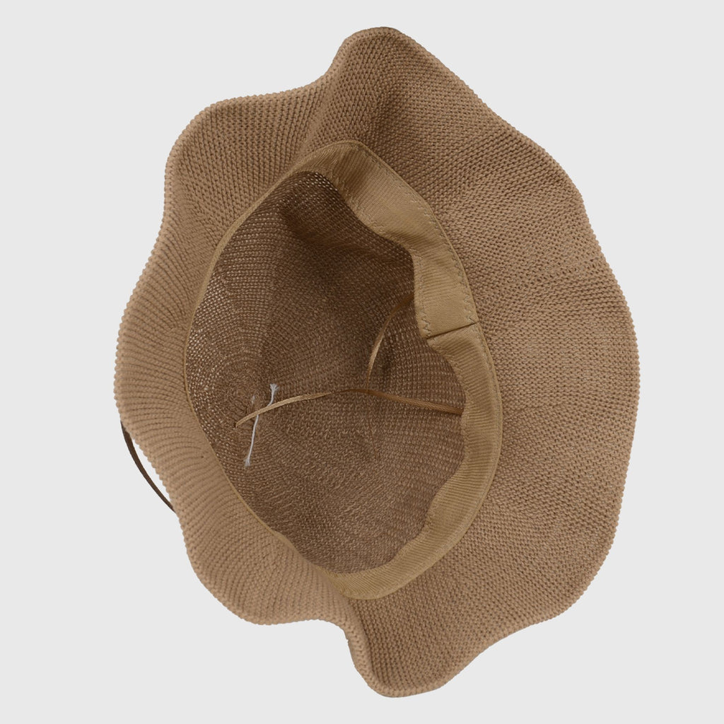 Anna-Kaci Women's Foldable Crocheted Bucket Hat with Bow Accent