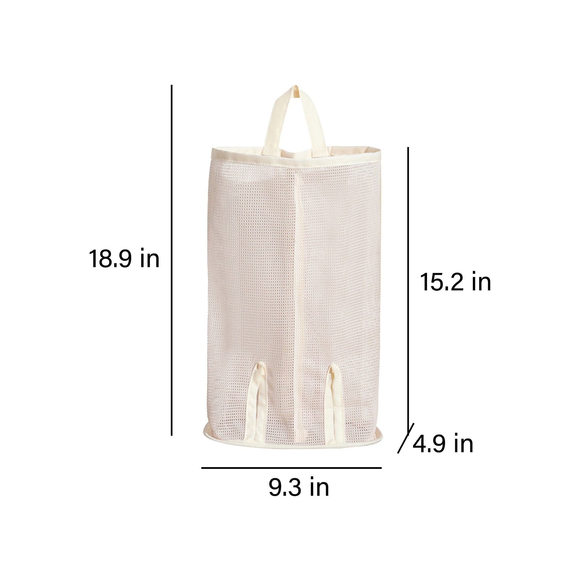 2 Pack Hanging Storage Bags Vertical Organizer Socks Storage for Closet Door Wall Space Saving
