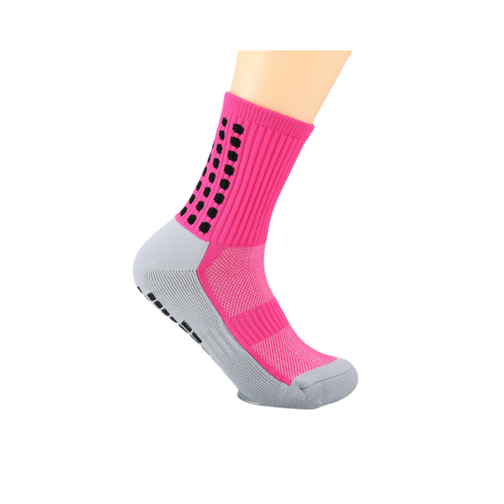 Anna-Kaci Unisex Non Slip Grip Athletic Socks with Arch Support Cushioned Sports Socks 3 Pack