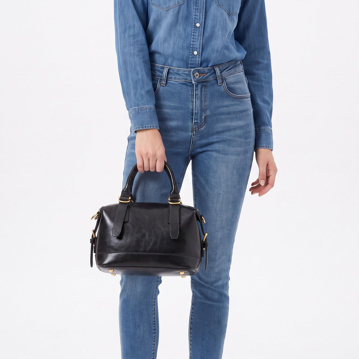 Mini Satchel Bag with Double Top Handles