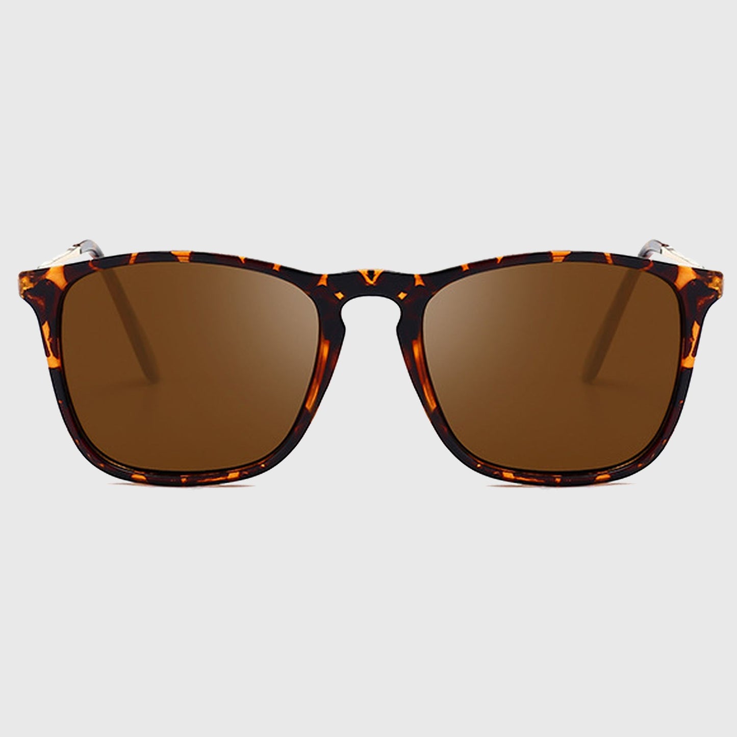 Anna-Kaci Women's Trendy Square Metal Arm Sunglasses