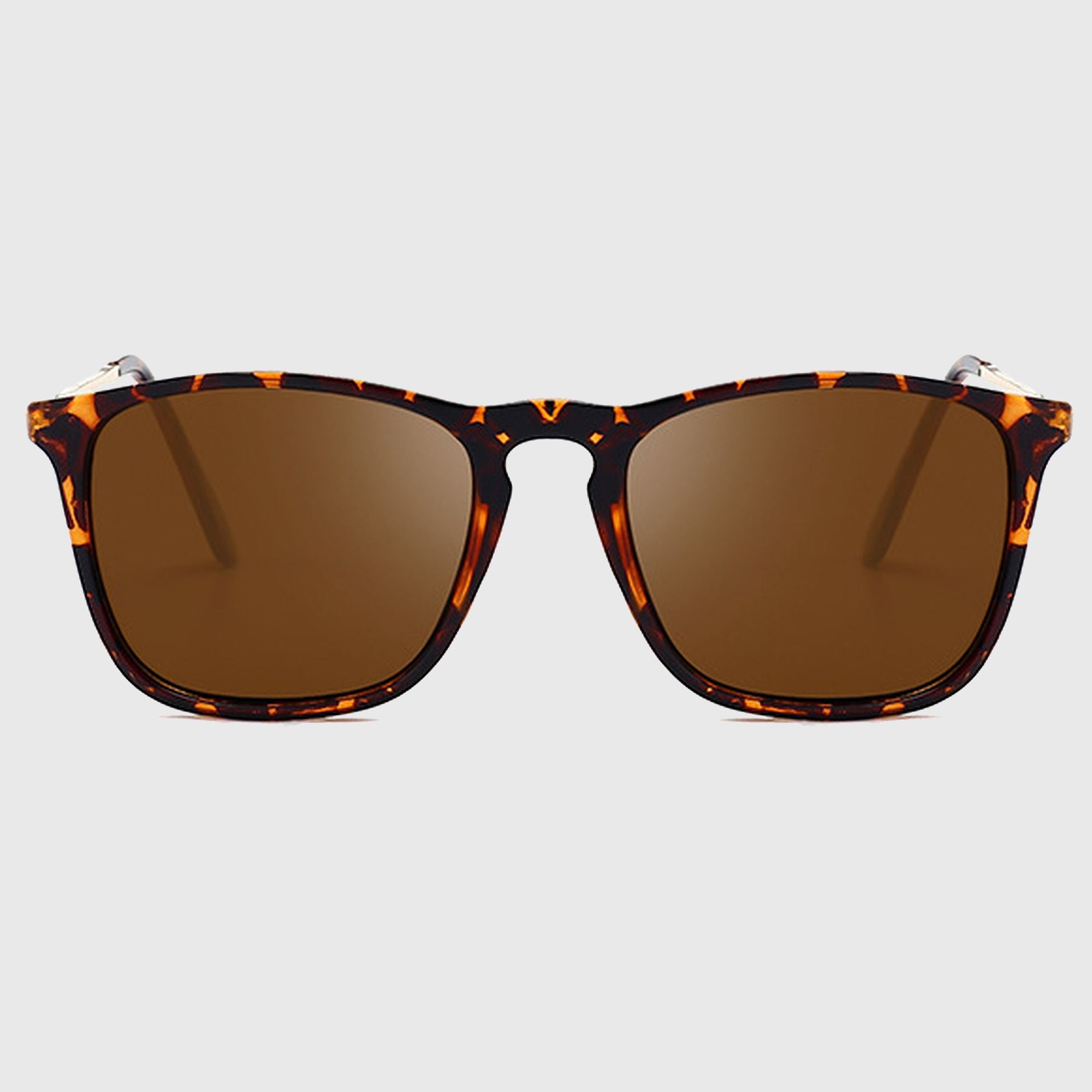 Anna-Kaci Women's Trendy Square Metal Arm Sunglasses