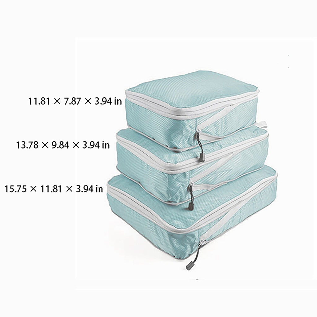 Lightweight Travel Packing Cubes Set with Zipper Closure Storage Bags Luggage Organizer Multi Size Set