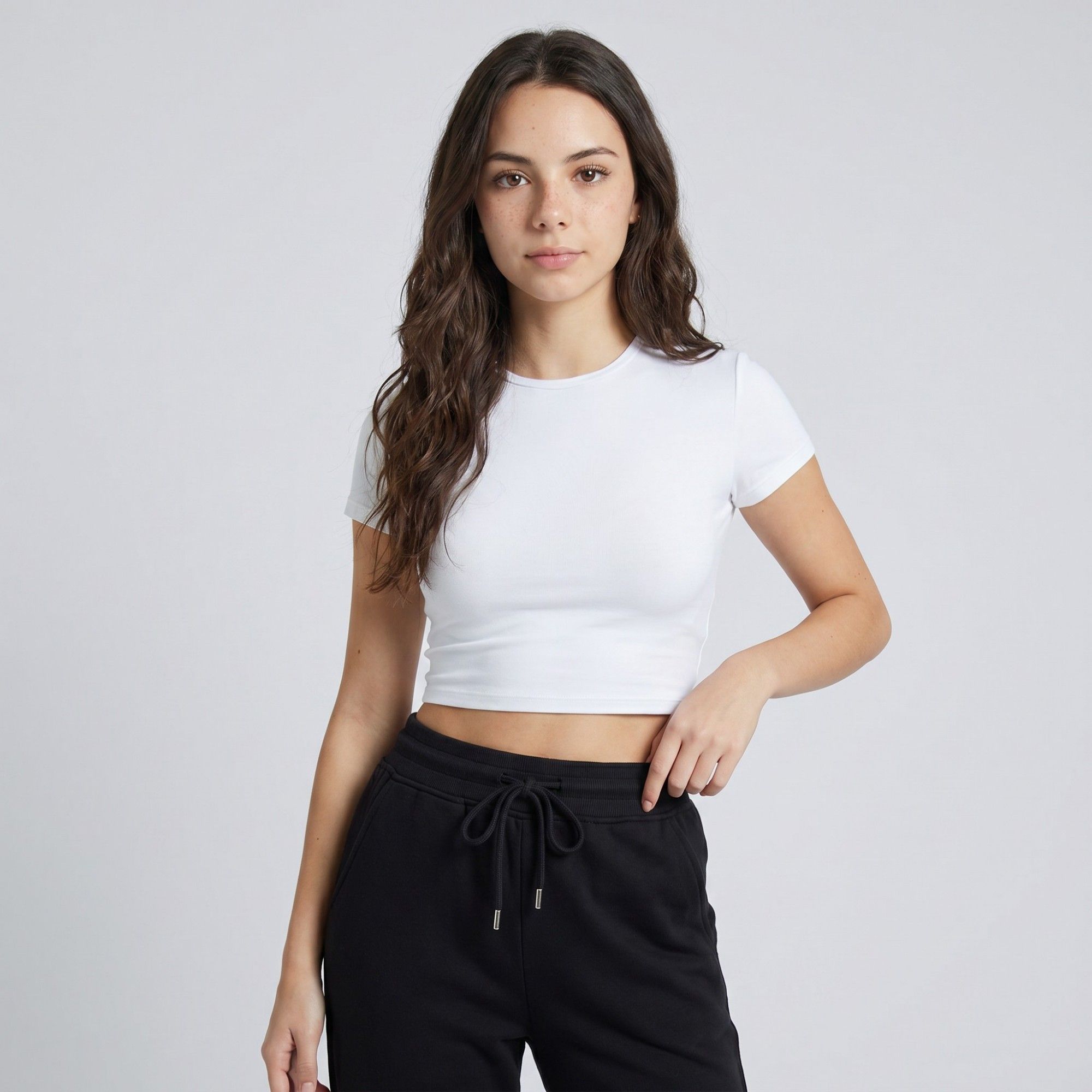 Anna-Kaci Active Womens High Waist Drawstring Wide Leg Pants with Elastic Waistband Soft Knit and Relaxed Straight Fit