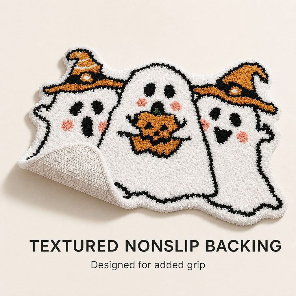 Halloween Character Shaped Bath Mat Nonslip Accent Rug 15.7 x 23.6 Inches