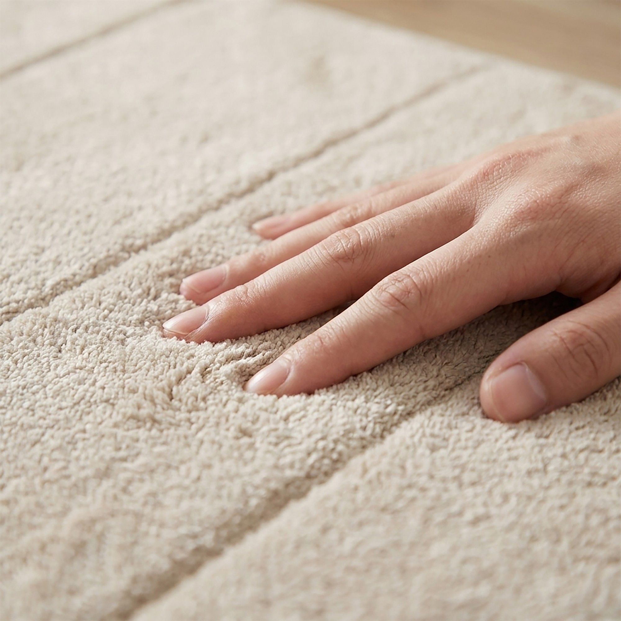 Soft Memory Foam Bath Mat with Absorbent Quilted Design and Non Slip Backing