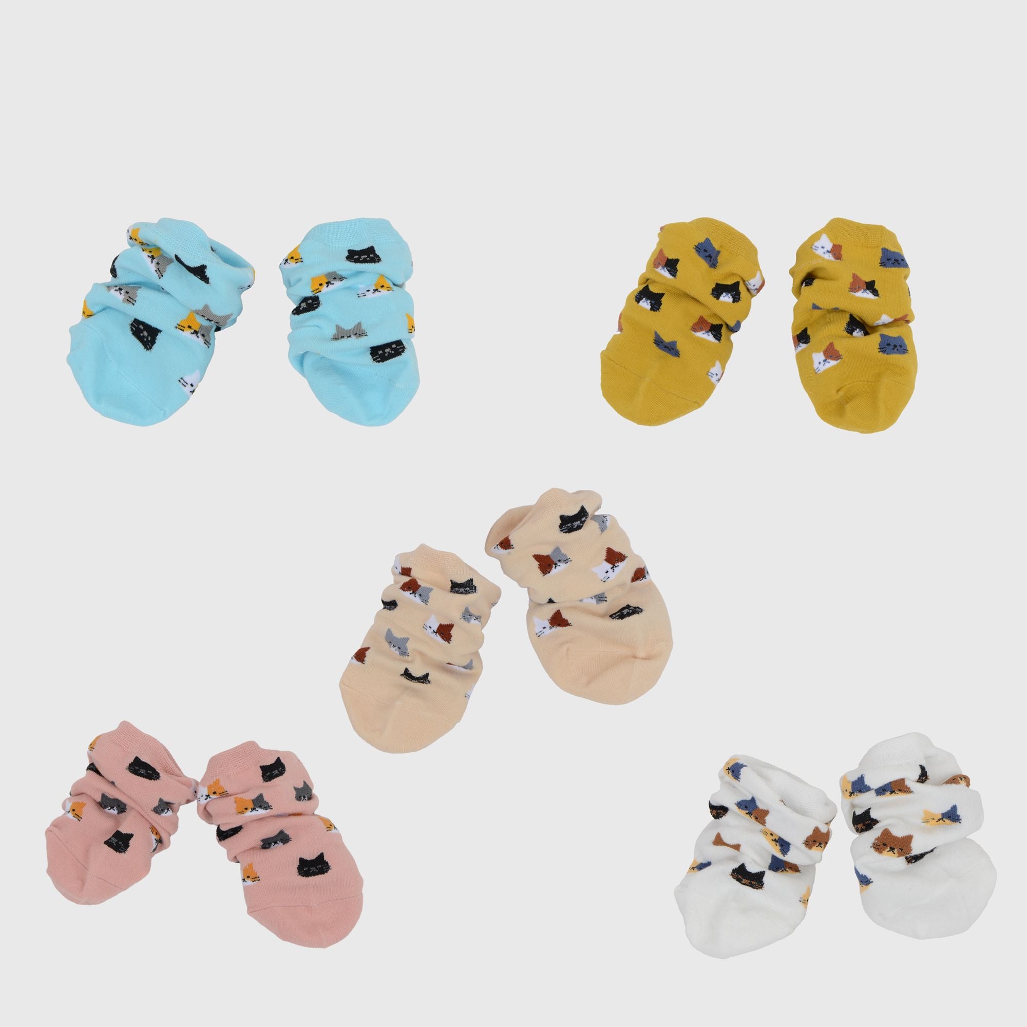 Anna-Kaci Adorable Cat - Print No Show Socks Soft for Casual 5Pk