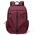 Lightweight Laptop Backpack with Vertical Front Zip Pocket Side Pockets and Adjustable Padded Straps
