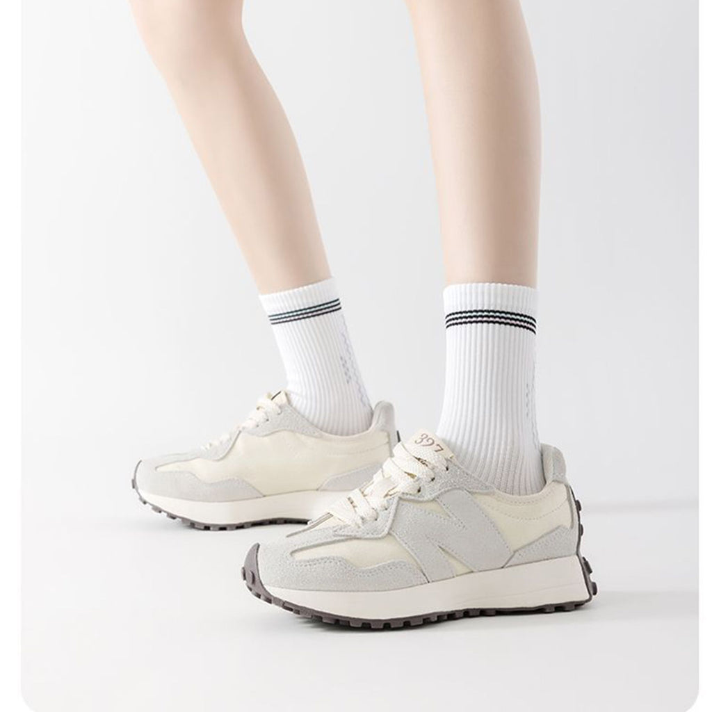 Anna-Kaci 5 Pairs Women's Mid-Crew Sport Socks Cushioned Arch Support Breathable Athletic Fit with Elastic Cuff