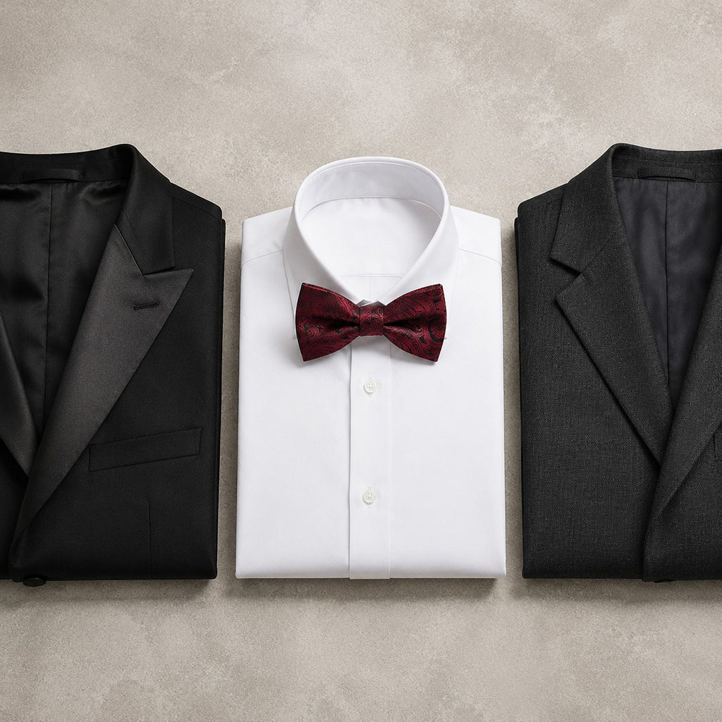 Pre Tied Paisley Bow Tie Adjustable Formal Suit and Tuxedo Accessory