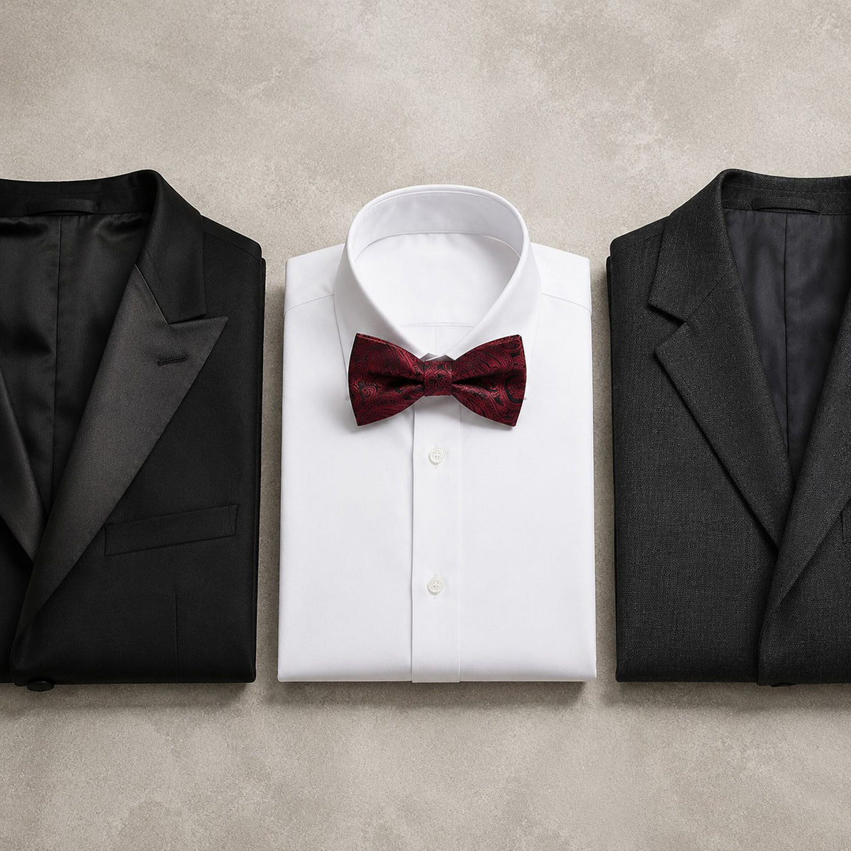 Pre Tied Paisley Bow Tie Adjustable Formal Suit and Tuxedo Accessory