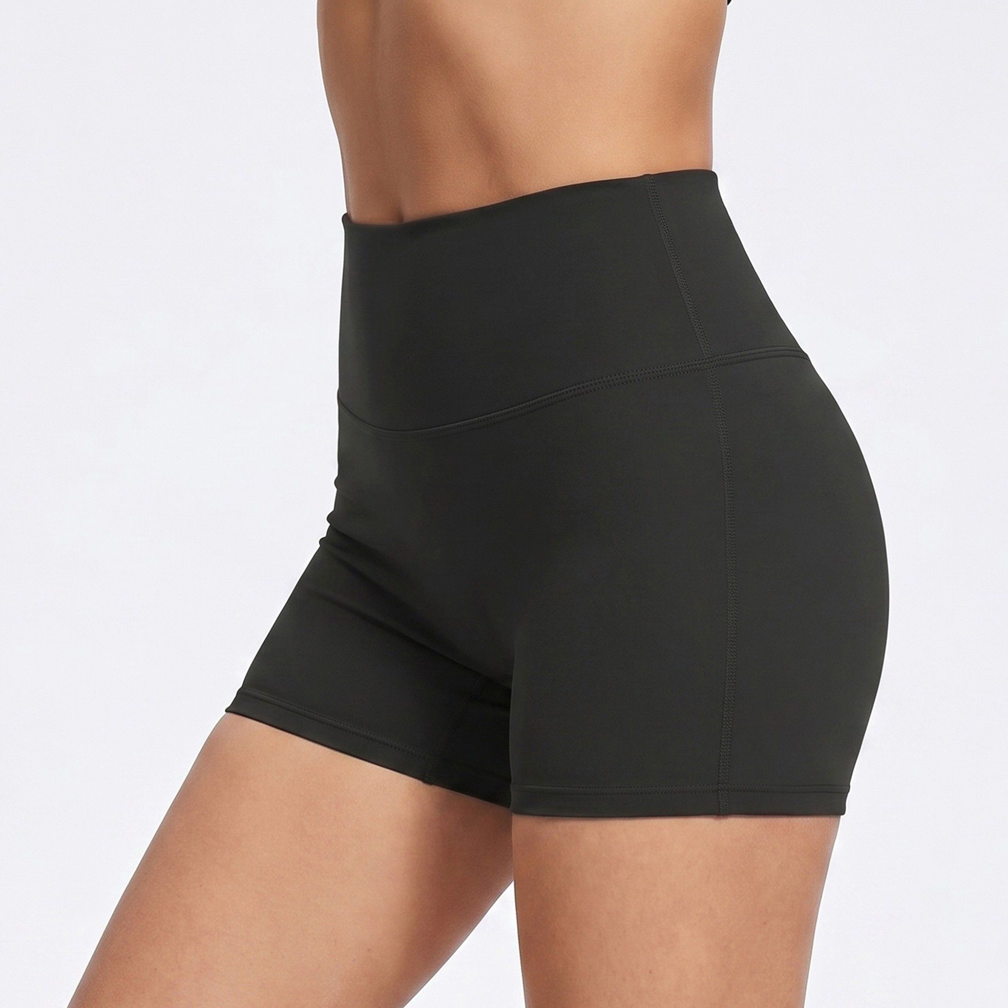 High Waisted Butt Lifting Yoga Activewear Shorts
