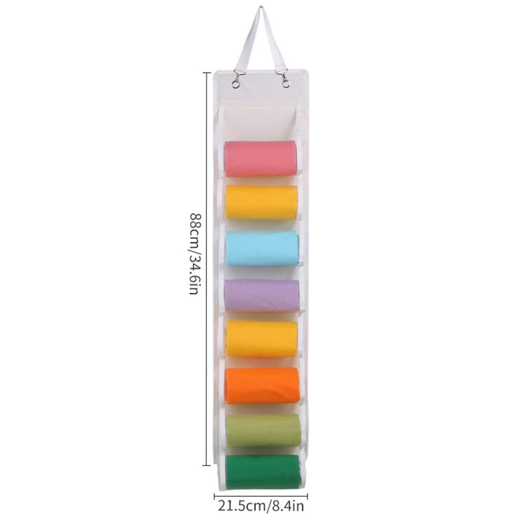 Hanging Closet Organizer Storage Bag Double Sided Storage for Socks Space Saving Closet Organizer