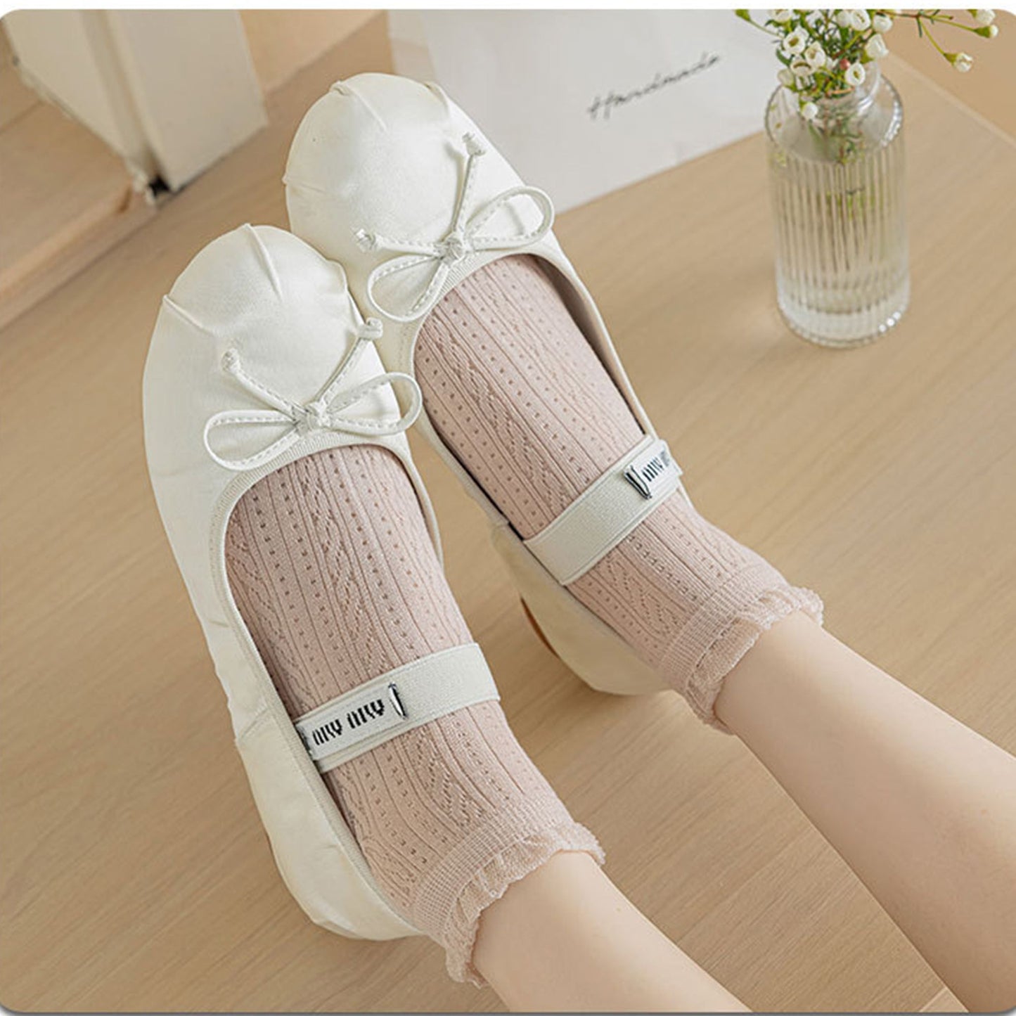 Anna-Kaci 5 Pairs Women's Ruffle Cuff Lace Knit Ankle Socks Breathable Soft Stretch Fabric with Multiple Color Options