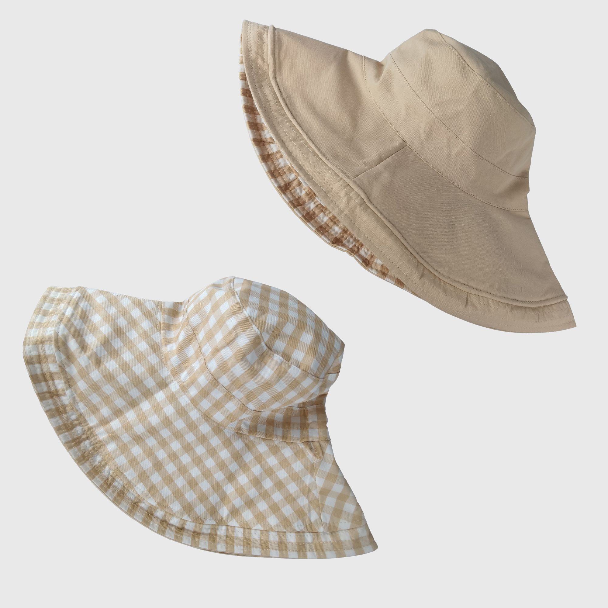 Anna-Kaci Women's Reversible Checkered Bucket Hat with Chin Strap
