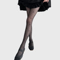 Anna-Kaci Women's 2-Piece Set Sheer Cherry Pattern Tights with Soft Stretchy Knit, Delicate Allover Motif, and Lightweight Feel