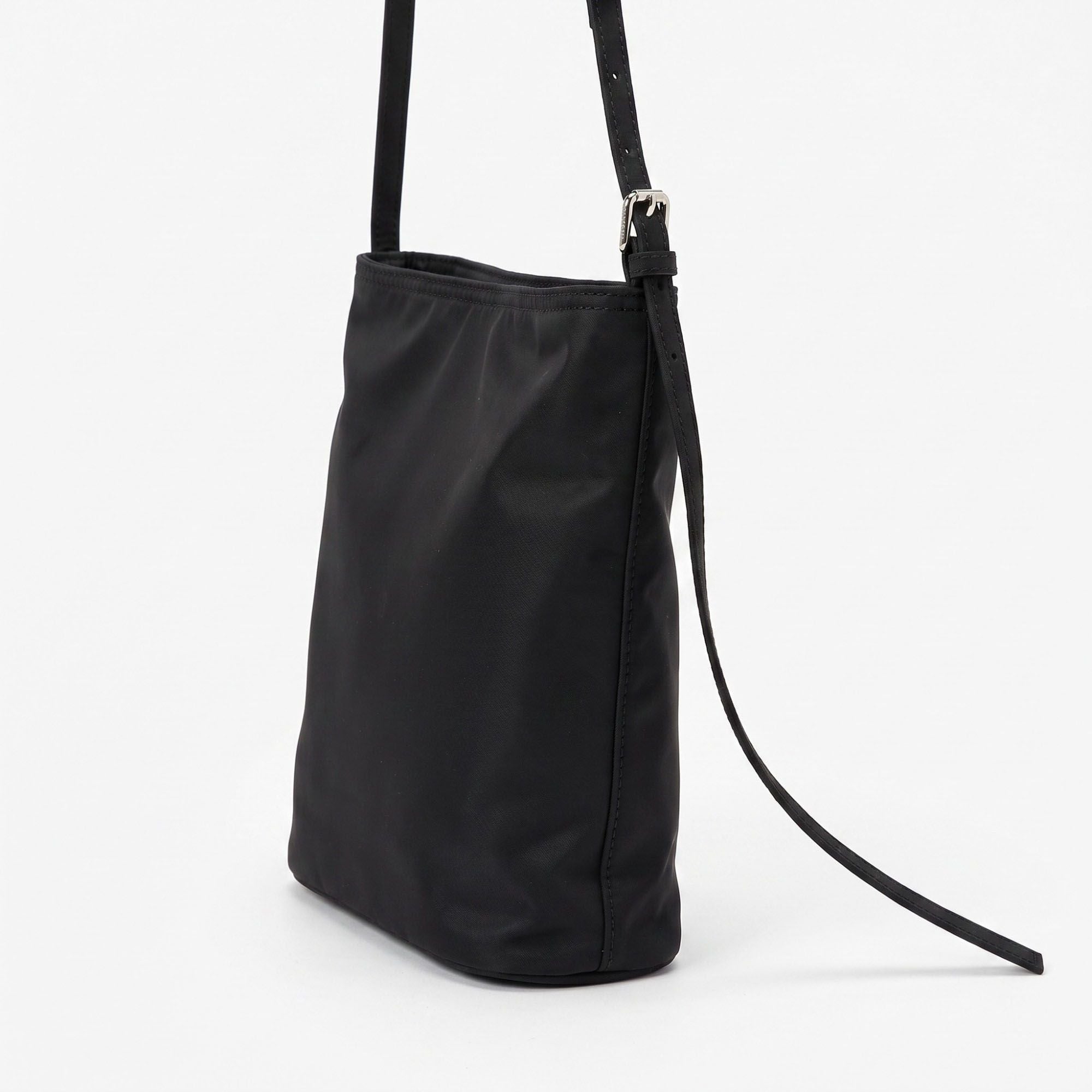 Bucket Shoulder Bag with Adjustable Crossbody Strap 9.5x8.5x4.5in