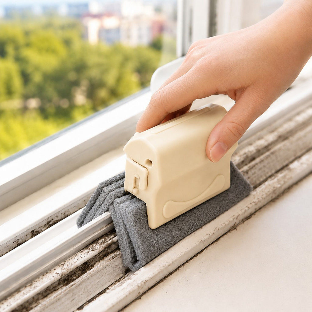10-Piece Handheld Microfiber Cleaning Pad Tool for Window Tracks, Sinks and Kitchen Surfaces