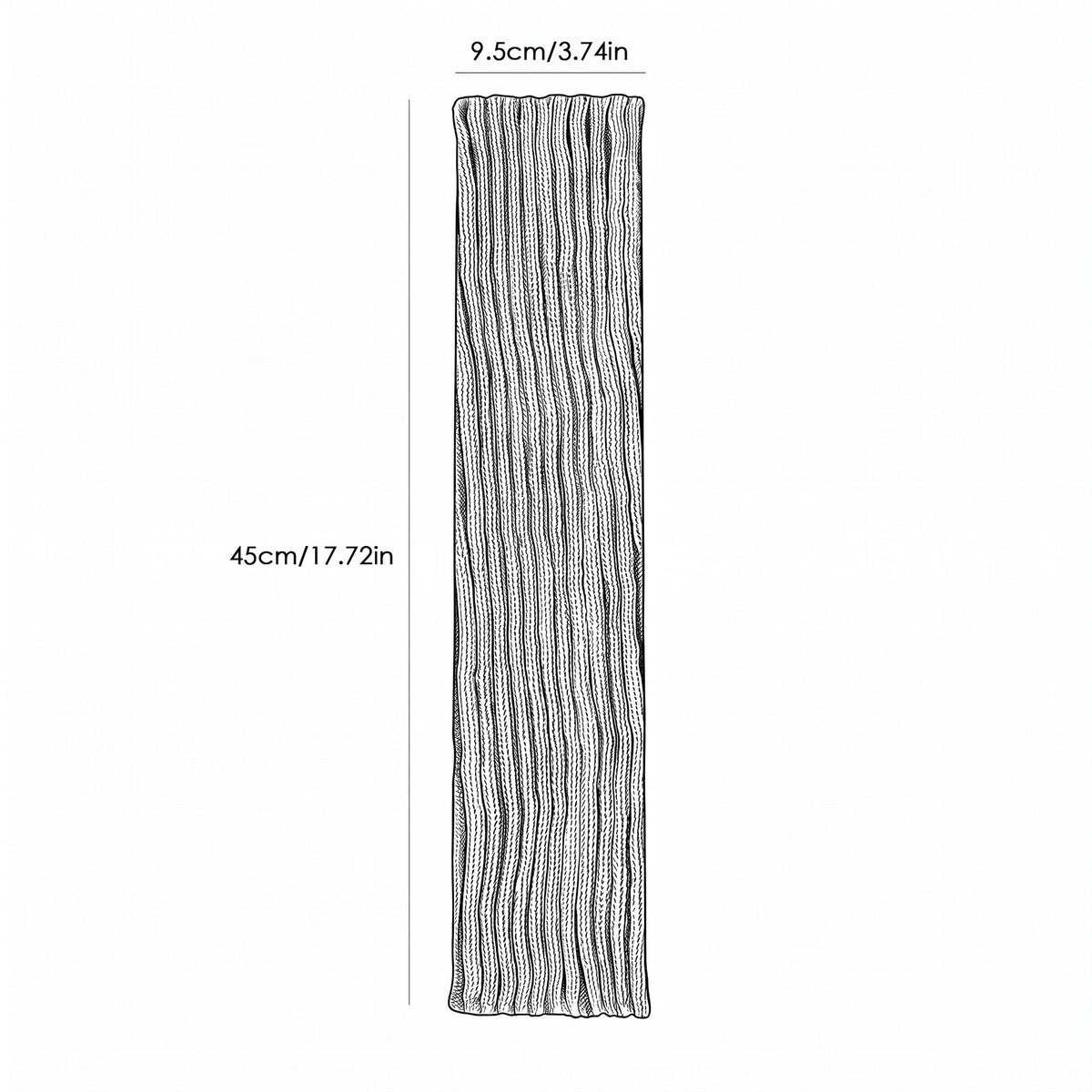 2-Pair Long Ribbed Knit Leg Warmers Set, Slouchy Knee-High Boot Sleeves