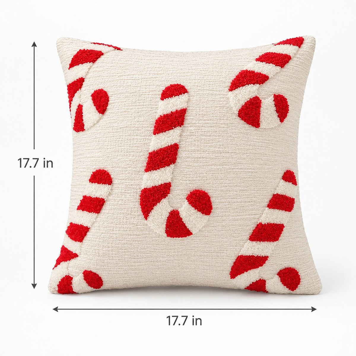 Holiday Tufted Throw Pillow Cover for Couch Sofa or Bed