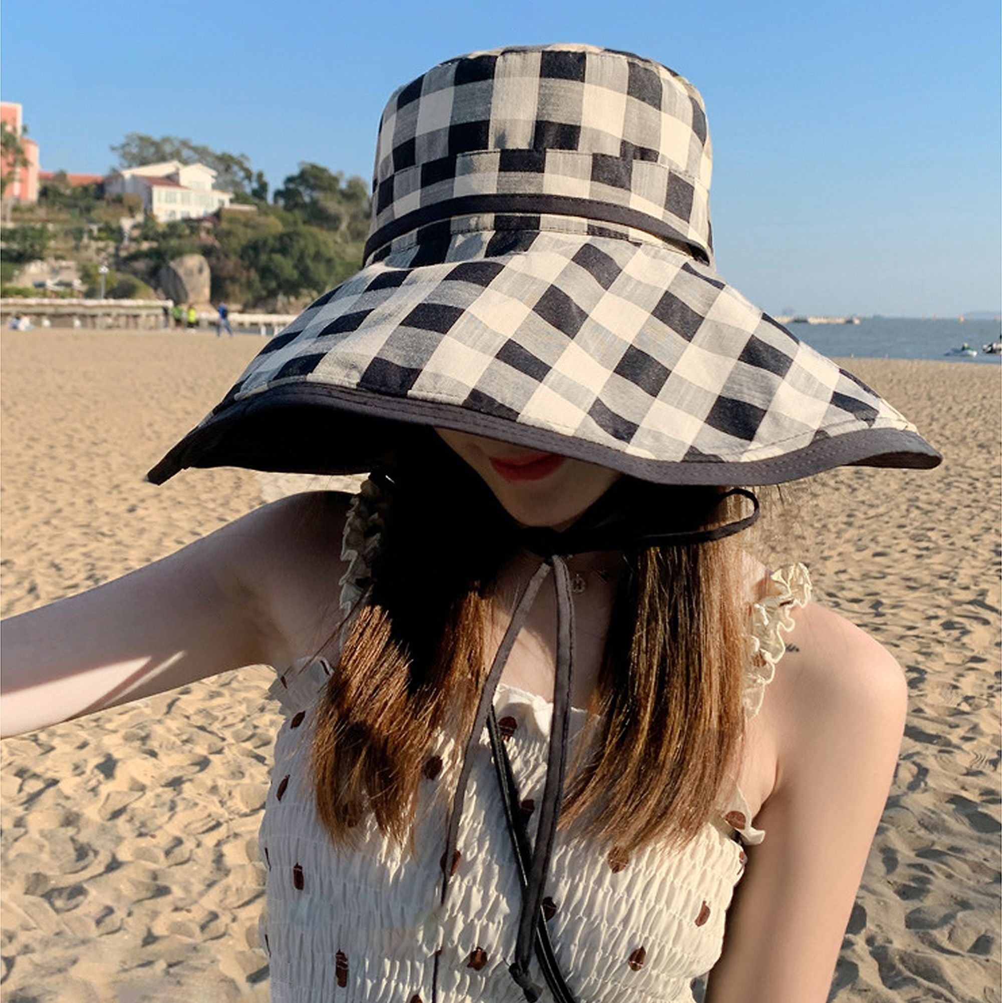 Anna-Kaci Women's Double-Sided Reversible Wide-Brim Sun Hat