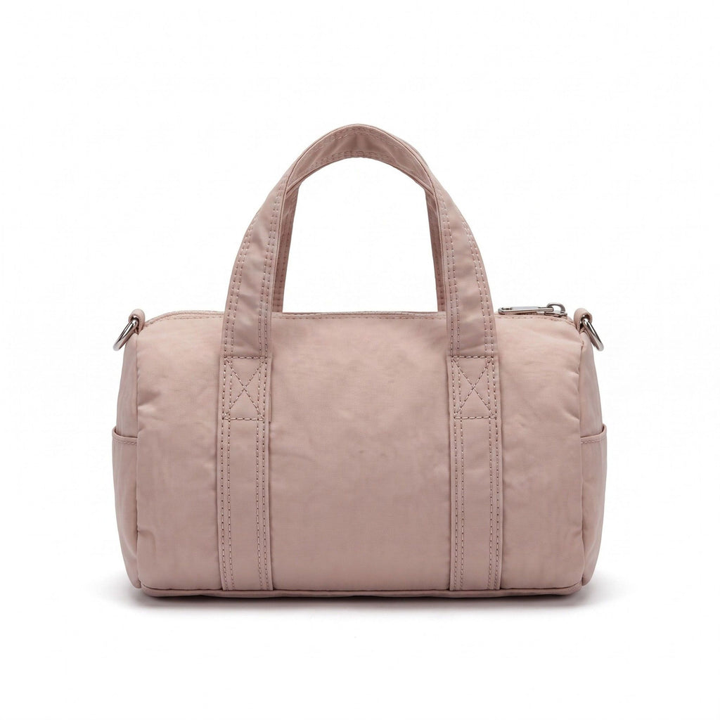 Mini Barrel Satchel Bag with Detachable Crossbody Strap