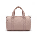 Mini Barrel Satchel Bag with Detachable Crossbody Strap