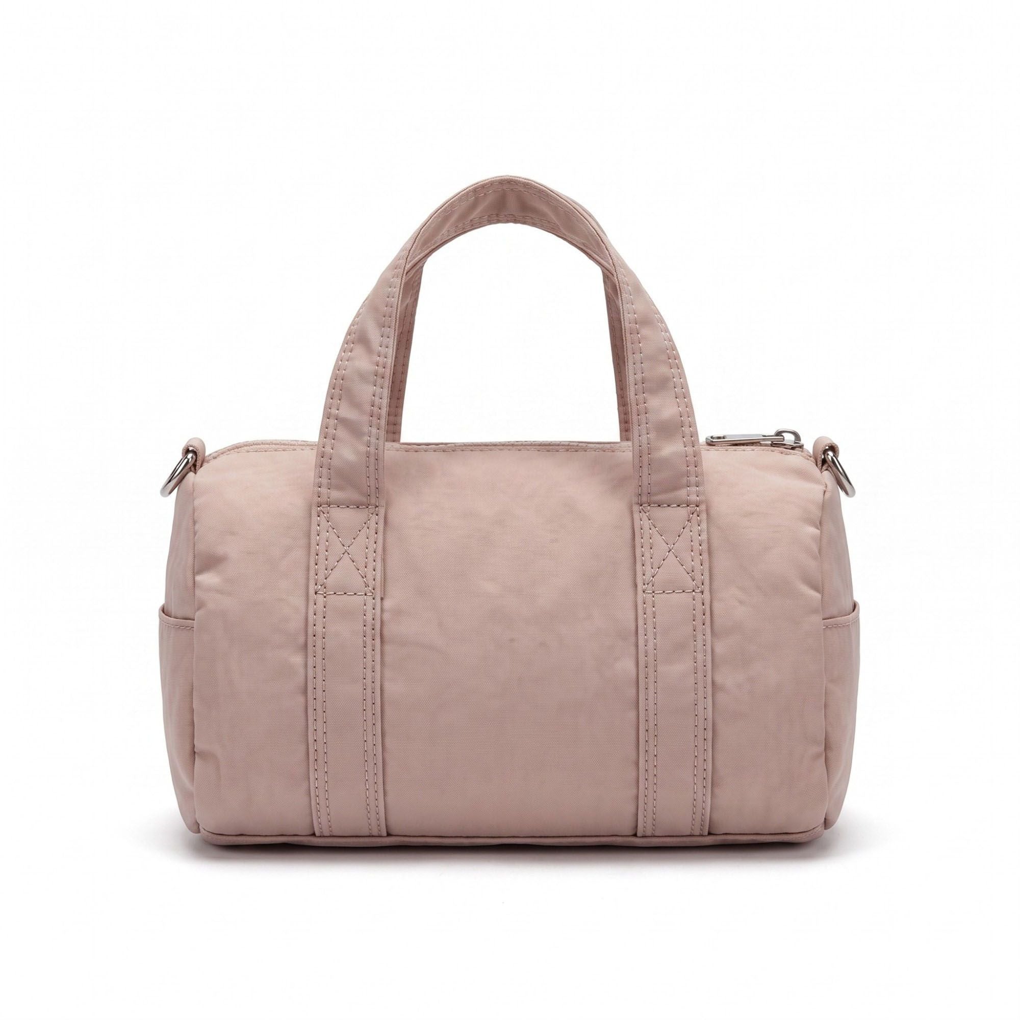 Mini Barrel Satchel Bag with Detachable Crossbody Strap